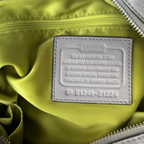 Coach Silver Leather Backpack - Picture 5 of 8